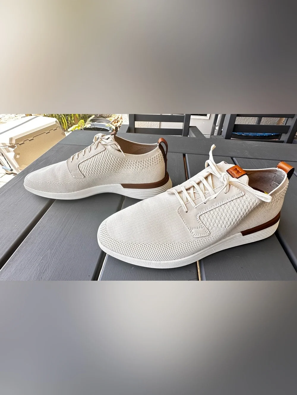 WOLF & SHEPHERD SwiftKnit™ Derby in Cream Men Size 10